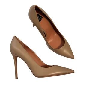 Lita By Ciara Solid Point Toe Pump Heels Sand Italy Size EU 41 10.5 11 NEW $398